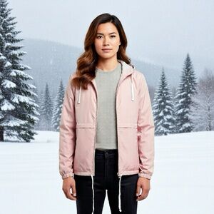 Free Country Women’s Windshear Hooded Jacket in Blush, Size Sm., NWT